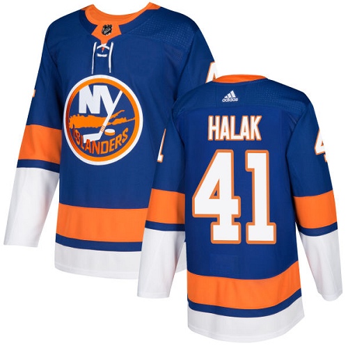 Adidas Men NEW York Islanders #41 Jaroslav Halak Royal Blue Home Authentic Stitched NHL Jersey